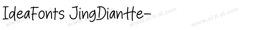 IdeaFonts JingDianHe字体转换